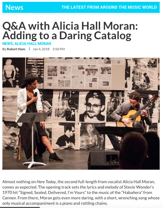 Q&A with Alicia Hall Moran: Adding to a Daring Catalog